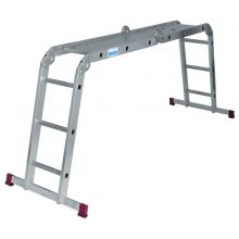 Al. žebřík kloub.4x3 MULTIMATIC s plošinou